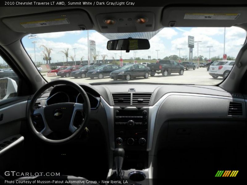 Summit White / Dark Gray/Light Gray 2010 Chevrolet Traverse LT AWD