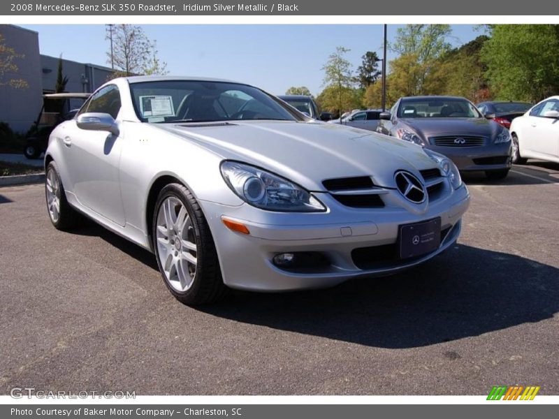 Iridium Silver Metallic / Black 2008 Mercedes-Benz SLK 350 Roadster