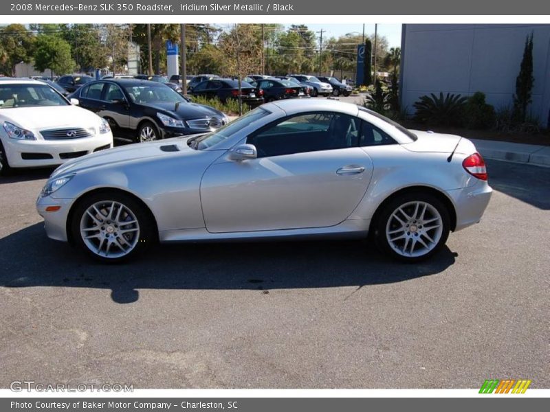 Iridium Silver Metallic / Black 2008 Mercedes-Benz SLK 350 Roadster