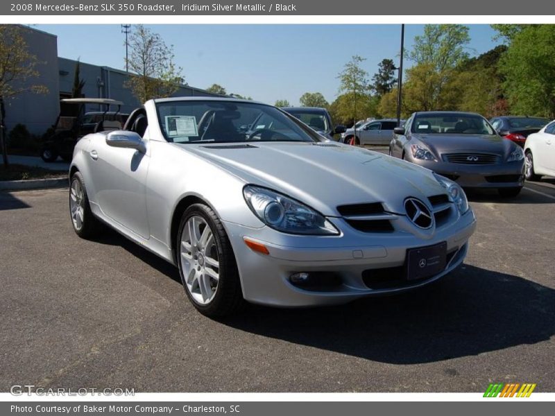Iridium Silver Metallic / Black 2008 Mercedes-Benz SLK 350 Roadster