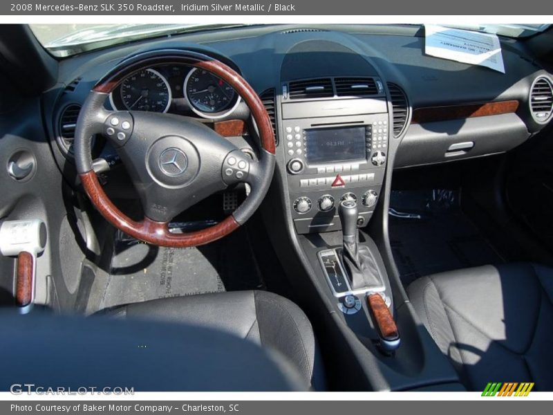 Iridium Silver Metallic / Black 2008 Mercedes-Benz SLK 350 Roadster