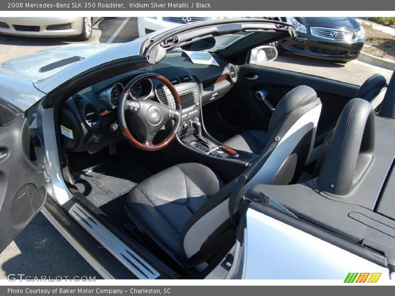 Iridium Silver Metallic / Black 2008 Mercedes-Benz SLK 350 Roadster