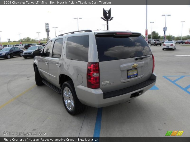 Silver Birch Metallic / Light Titanium/Dark Titanium 2008 Chevrolet Tahoe LT