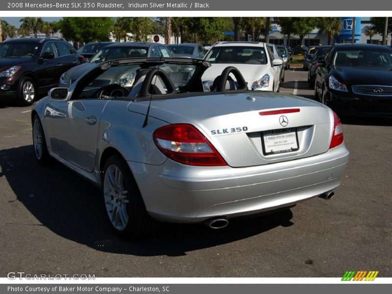 Iridium Silver Metallic / Black 2008 Mercedes-Benz SLK 350 Roadster