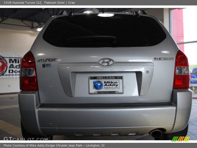 Platinum Silver / Gray 2008 Hyundai Tucson GLS