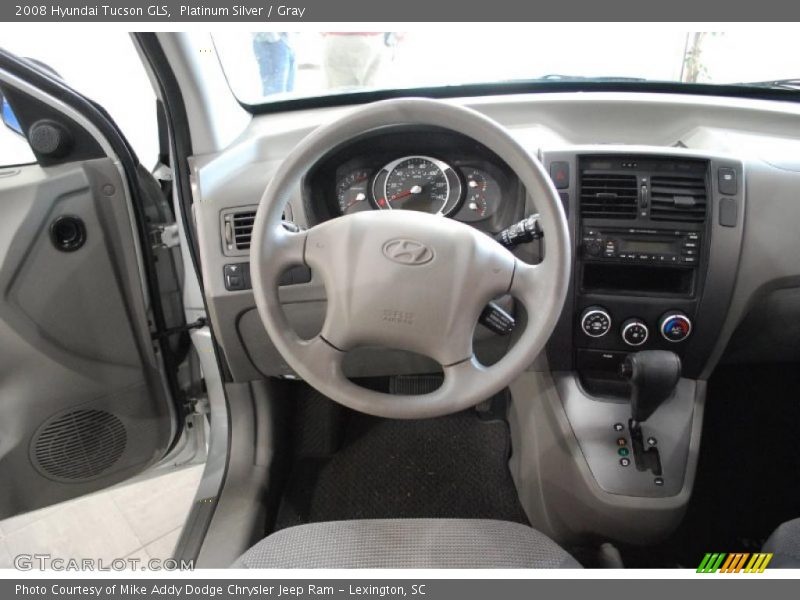 Platinum Silver / Gray 2008 Hyundai Tucson GLS