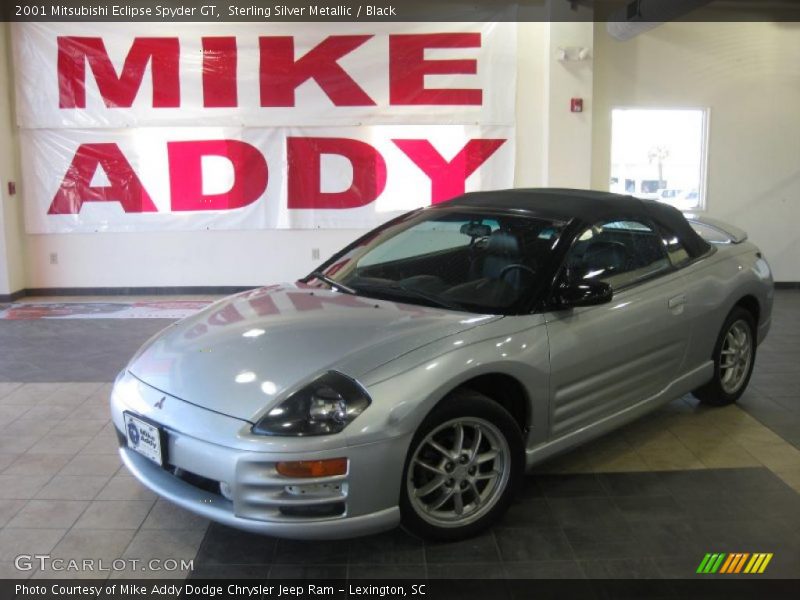 Sterling Silver Metallic / Black 2001 Mitsubishi Eclipse Spyder GT