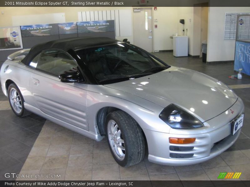 Sterling Silver Metallic / Black 2001 Mitsubishi Eclipse Spyder GT