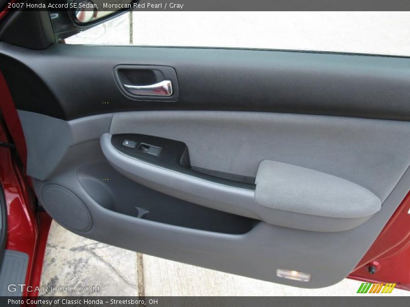 Moroccan Red Pearl / Gray 2007 Honda Accord SE Sedan