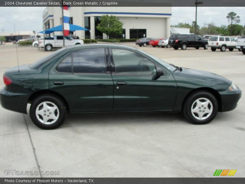 Dark Green Metallic / Graphite 2004 Chevrolet Cavalier Sedan