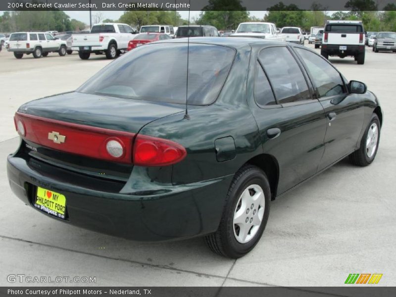Dark Green Metallic / Graphite 2004 Chevrolet Cavalier Sedan