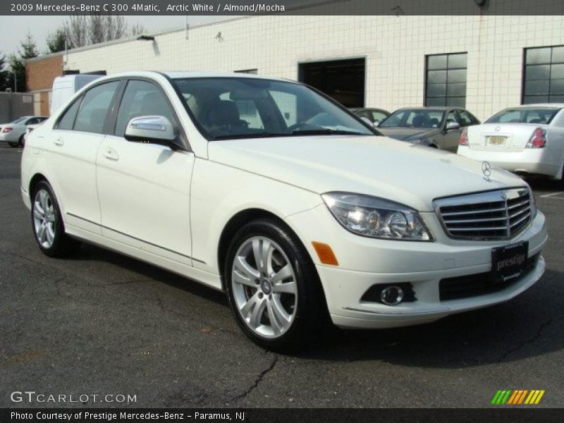 Arctic White / Almond/Mocha 2009 Mercedes-Benz C 300 4Matic