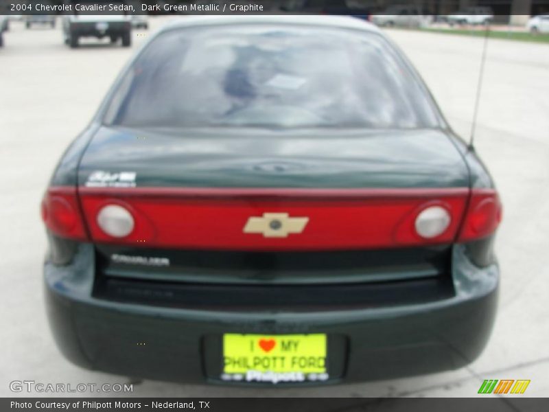Dark Green Metallic / Graphite 2004 Chevrolet Cavalier Sedan