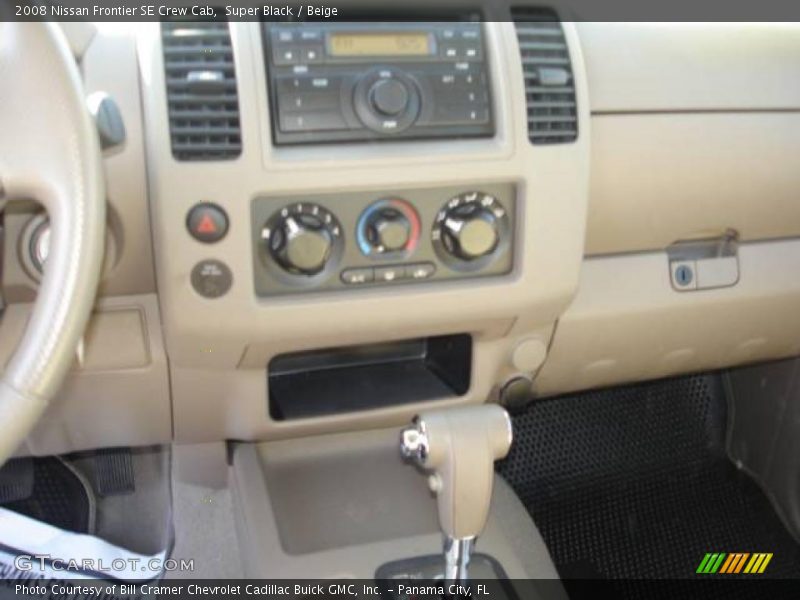 Super Black / Beige 2008 Nissan Frontier SE Crew Cab