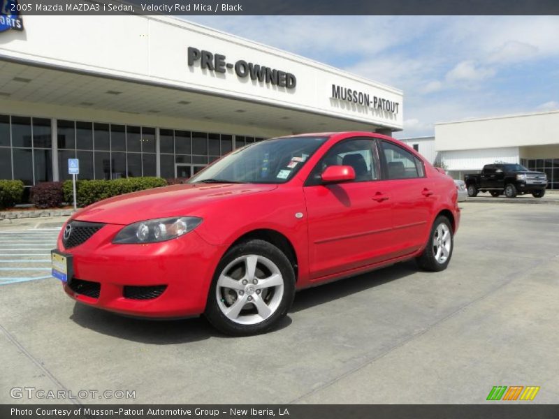 Velocity Red Mica / Black 2005 Mazda MAZDA3 i Sedan