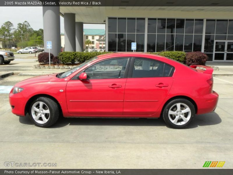 Velocity Red Mica / Black 2005 Mazda MAZDA3 i Sedan