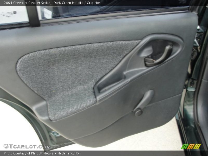 Dark Green Metallic / Graphite 2004 Chevrolet Cavalier Sedan