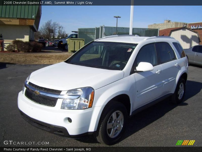 Summit White / Light Gray 2008 Chevrolet Equinox LT AWD