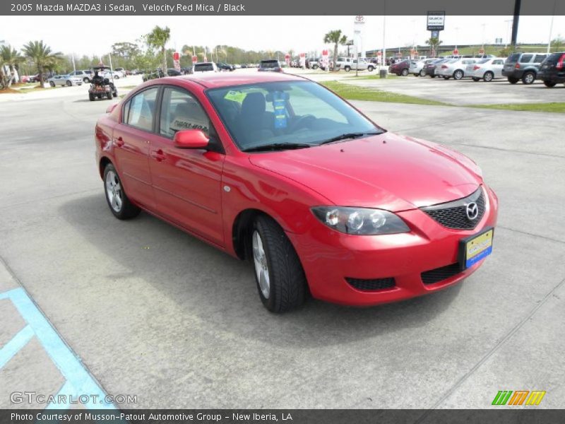 Velocity Red Mica / Black 2005 Mazda MAZDA3 i Sedan