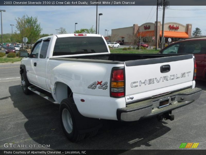 Summit White / Dark Charcoal 2003 Chevrolet Silverado 3500 LS Crew Cab 4x4 Dually