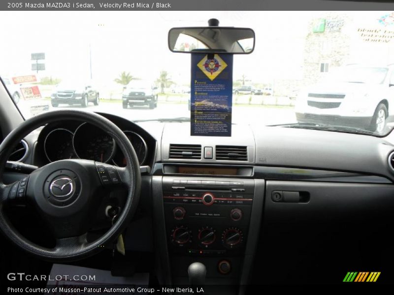 Velocity Red Mica / Black 2005 Mazda MAZDA3 i Sedan