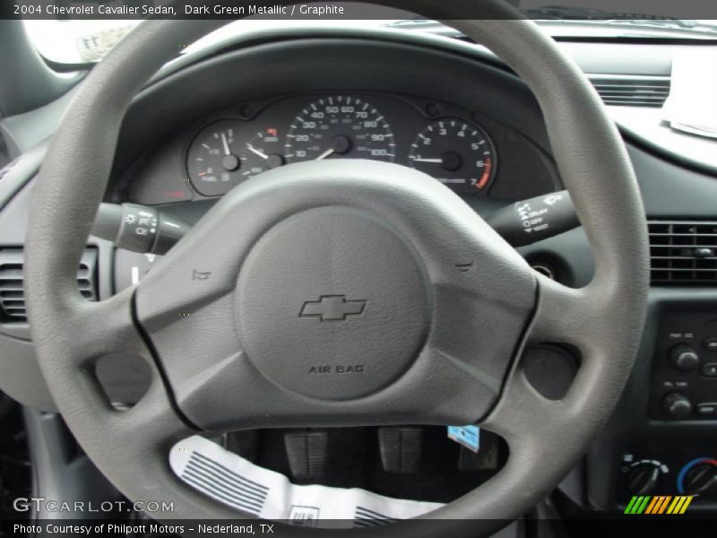 Dark Green Metallic / Graphite 2004 Chevrolet Cavalier Sedan