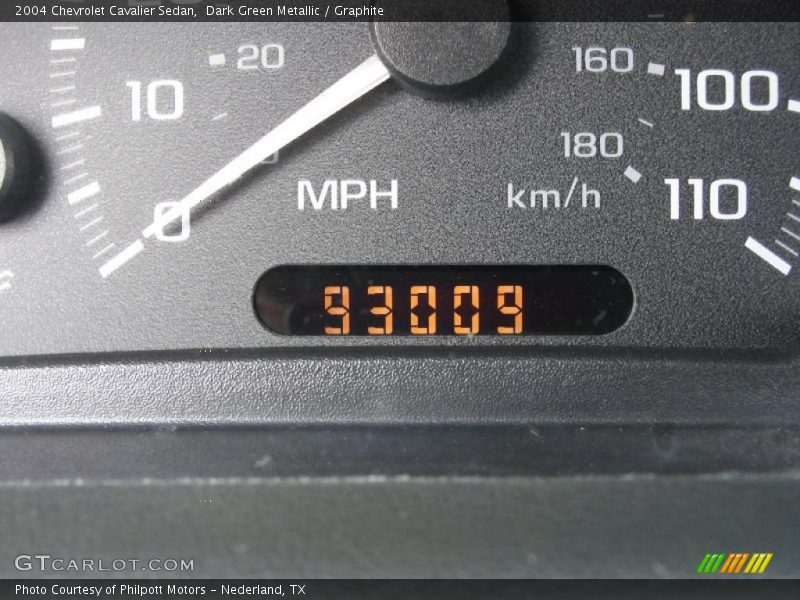 Dark Green Metallic / Graphite 2004 Chevrolet Cavalier Sedan