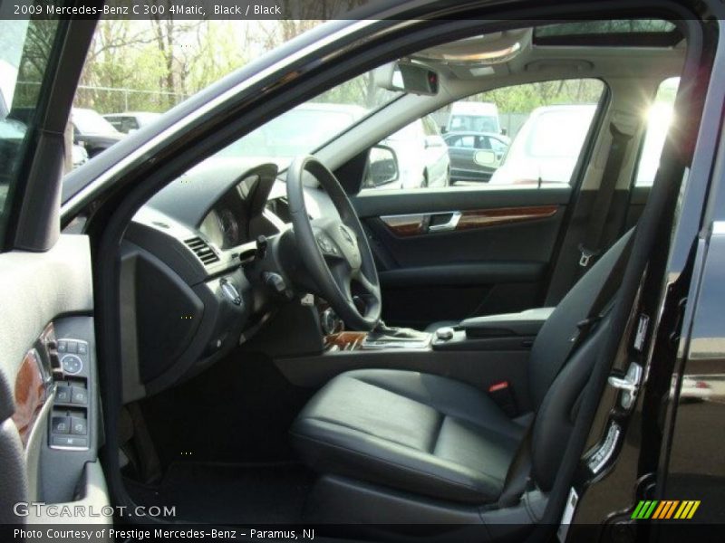Black / Black 2009 Mercedes-Benz C 300 4Matic