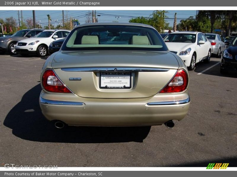 Winter Gold Metallic / Champagne 2006 Jaguar XJ XJ8