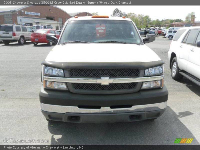 Summit White / Dark Charcoal 2003 Chevrolet Silverado 3500 LS Crew Cab 4x4 Dually