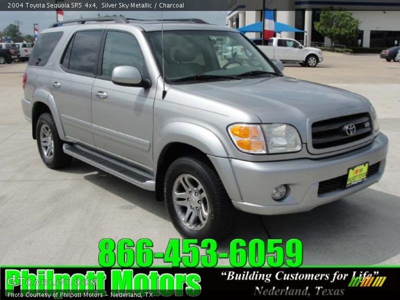 Silver Sky Metallic / Charcoal 2004 Toyota Sequoia SR5 4x4