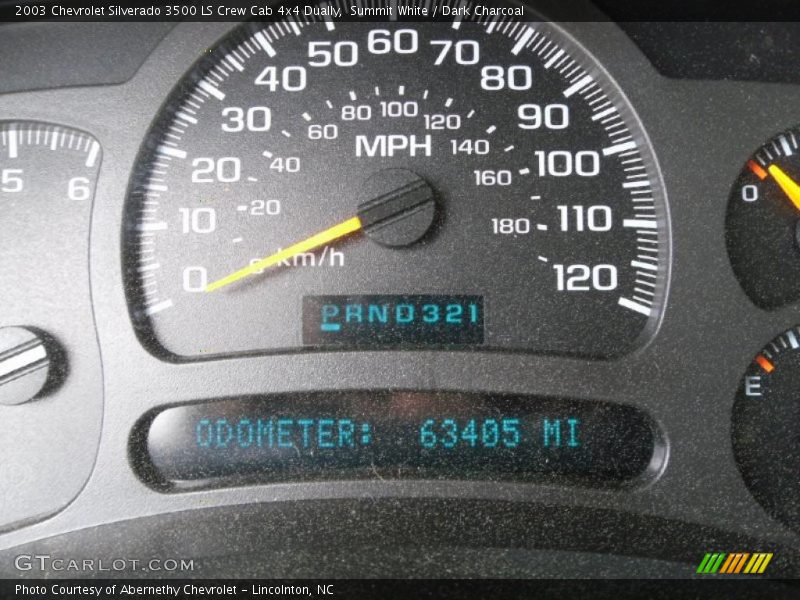 Summit White / Dark Charcoal 2003 Chevrolet Silverado 3500 LS Crew Cab 4x4 Dually
