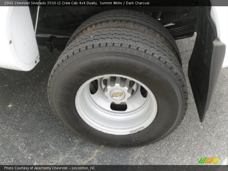Summit White / Dark Charcoal 2003 Chevrolet Silverado 3500 LS Crew Cab 4x4 Dually