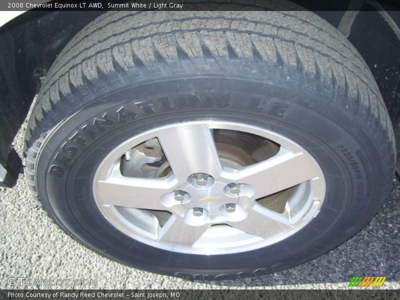 Summit White / Light Gray 2008 Chevrolet Equinox LT AWD