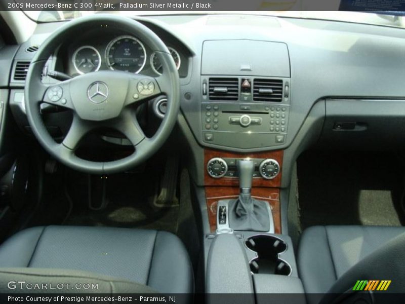 Palladium Silver Metallic / Black 2009 Mercedes-Benz C 300 4Matic