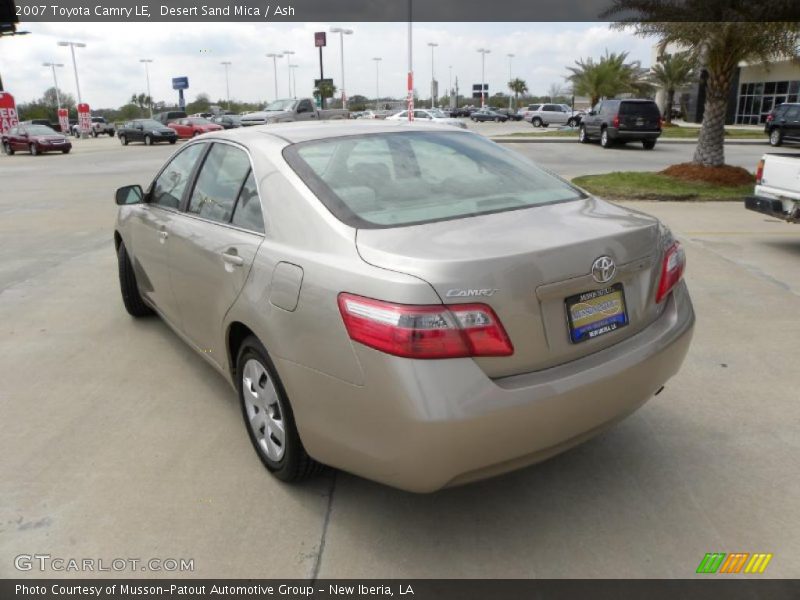 Desert Sand Mica / Ash 2007 Toyota Camry LE