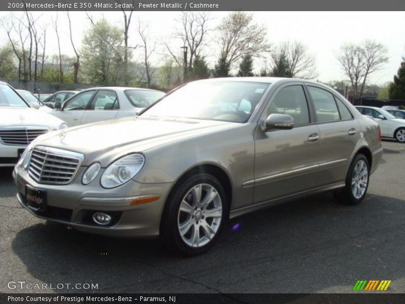 Pewter Metallic / Cashmere 2009 Mercedes-Benz E 350 4Matic Sedan
