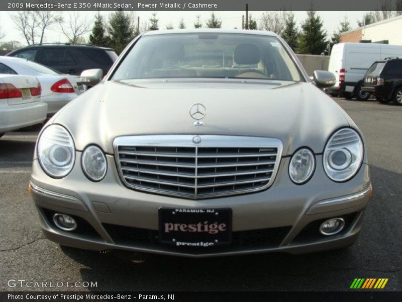 Pewter Metallic / Cashmere 2009 Mercedes-Benz E 350 4Matic Sedan