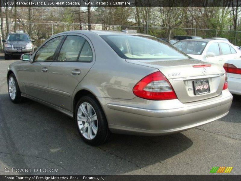 Pewter Metallic / Cashmere 2009 Mercedes-Benz E 350 4Matic Sedan