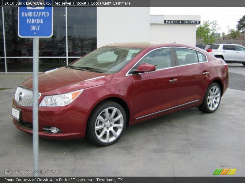 Red Jewel Tintcoat / Cocoa/Light Cashmere 2010 Buick LaCrosse CXS