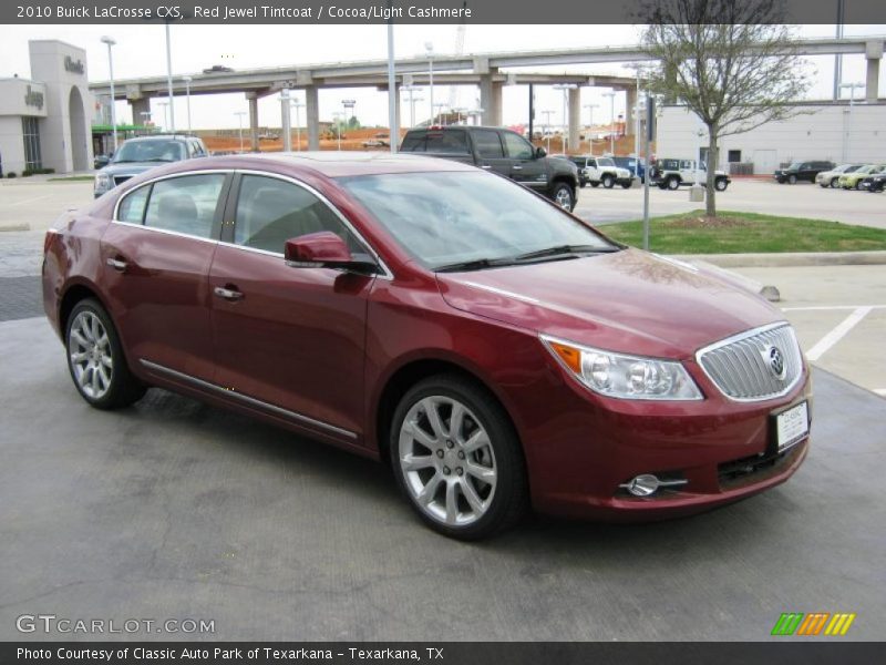 Red Jewel Tintcoat / Cocoa/Light Cashmere 2010 Buick LaCrosse CXS