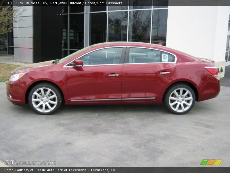 Red Jewel Tintcoat / Cocoa/Light Cashmere 2010 Buick LaCrosse CXS