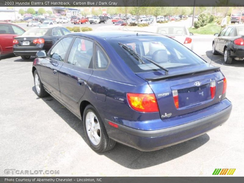 Carbon Blue / Dark Gray 2003 Hyundai Elantra GT Hatchback