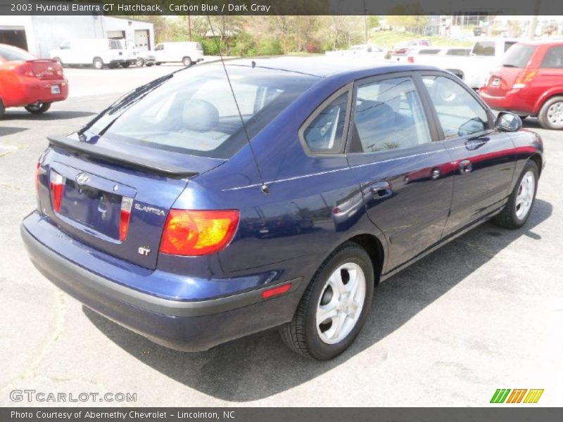 Carbon Blue / Dark Gray 2003 Hyundai Elantra GT Hatchback