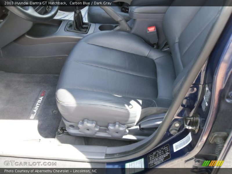 Carbon Blue / Dark Gray 2003 Hyundai Elantra GT Hatchback