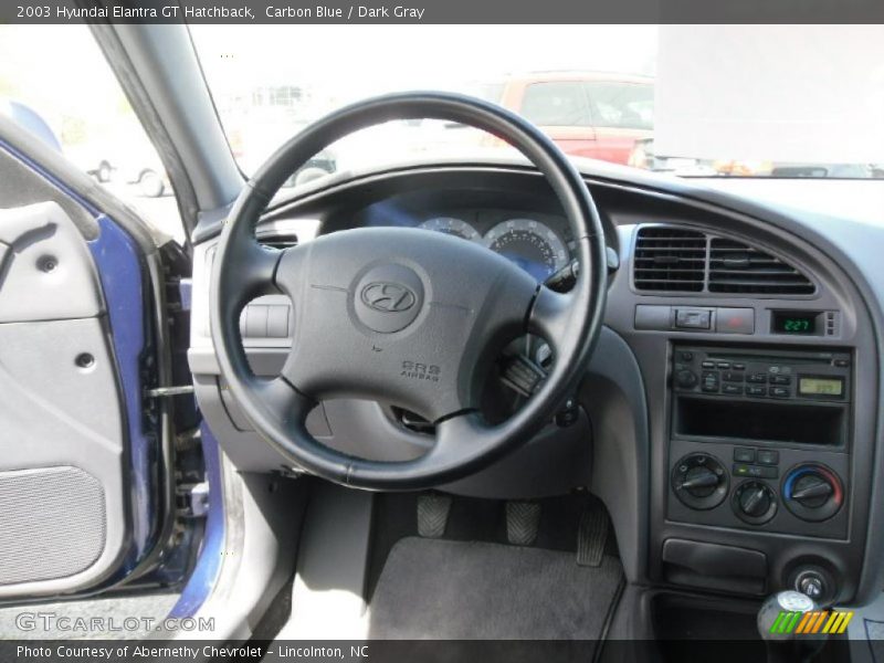 Carbon Blue / Dark Gray 2003 Hyundai Elantra GT Hatchback