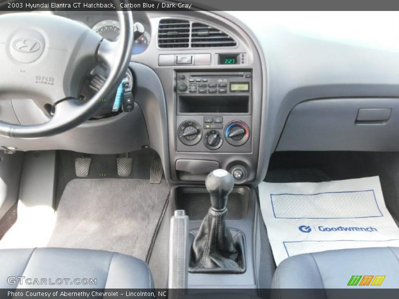 Carbon Blue / Dark Gray 2003 Hyundai Elantra GT Hatchback