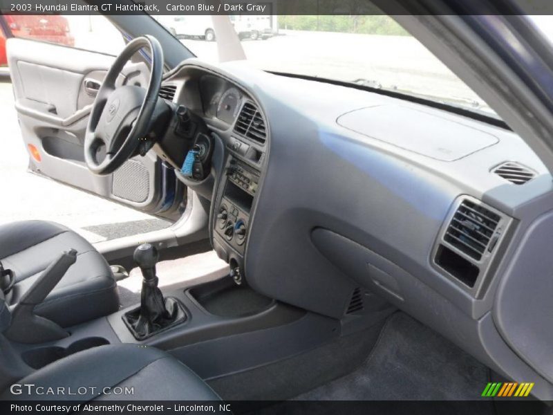Carbon Blue / Dark Gray 2003 Hyundai Elantra GT Hatchback