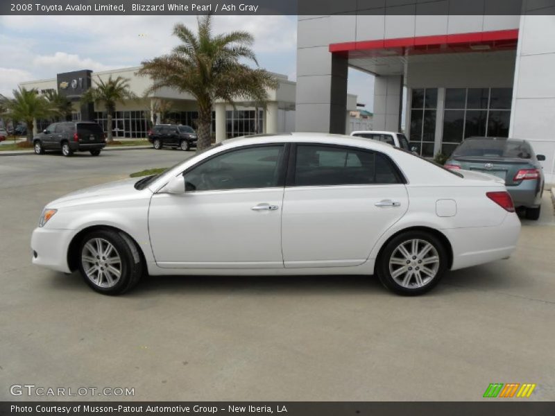 Blizzard White Pearl / Ash Gray 2008 Toyota Avalon Limited