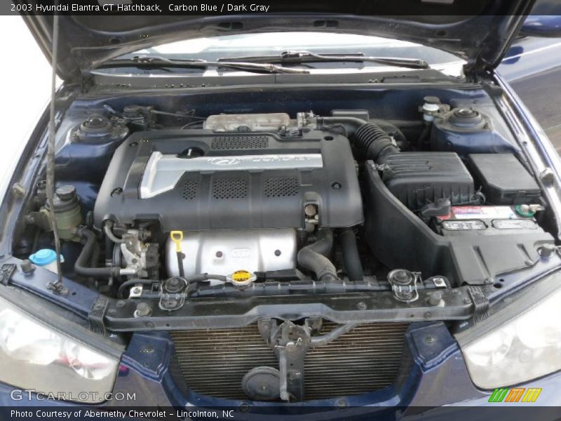 Carbon Blue / Dark Gray 2003 Hyundai Elantra GT Hatchback